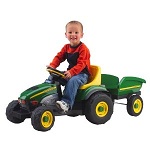Peg Perego John Deere Farm Tractor and Trailer for Kids